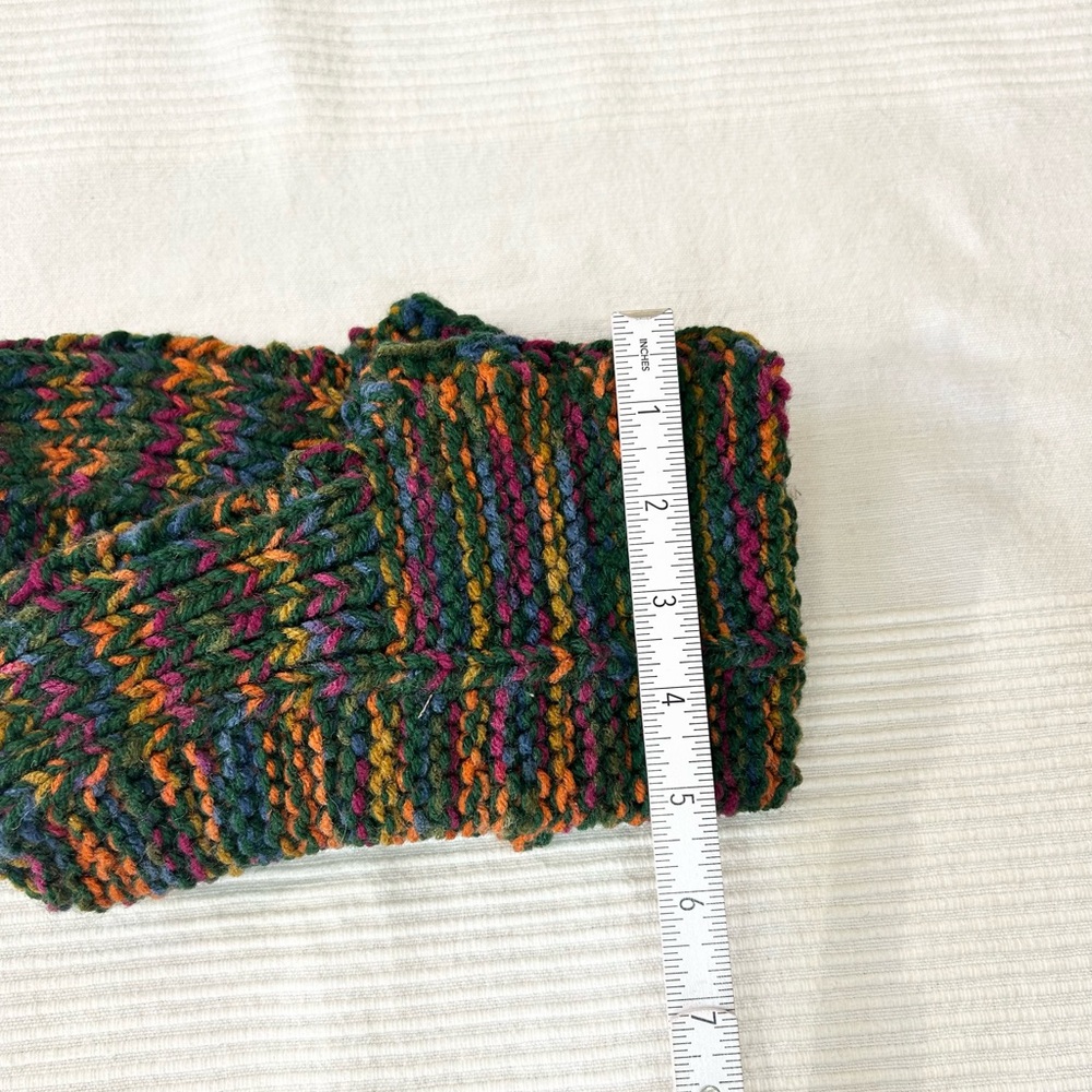 Multicolor Hand Knit Slippers - Picture 3 of 7